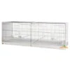 Cage D'élevage Pliable "Livigno" 120x40x40 Cm -Produits Pour Oiseaux cage d elevage pliable livigno 120x40x40 cm