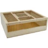 Cage De Transport En Bois 35x31x11cm -Produits Pour Oiseaux cage de transport en bois 35x31x11