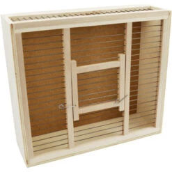 Cage De Transport En Bois 35x31x11cm -Produits Pour Oiseaux cage de transport en bois 35x31x11 2