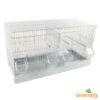 Cage Domus-Molinari 64cm Laquée En Blanc -Produits Pour Oiseaux cage domus molinari 64cm blanche