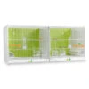 Cage "La Cento" 100x40x45 Cm 2 Cage "La Cento" 100x40x45 Cm -Produits Pour Oiseaux cage la cento 100x40x45 cm