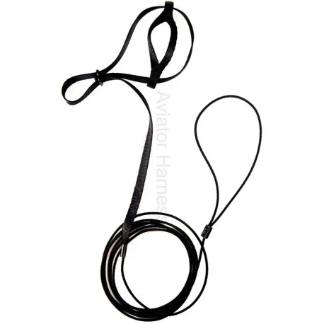 Harnais Pour Perroquets Aviator - S/Noir 5 Harnais Pour Perroquets Aviator - S/Noir – Image 3