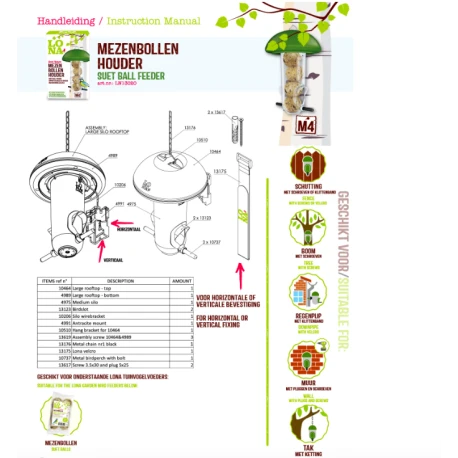 Mangeoire Lona M4 - Vert 4 Mangeoire Lona M4 - Vert – Image 2